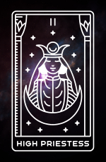 The high priestess tarot card